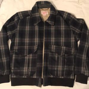 Vintage Filson Wool Plaid Bomber Jacket, Small